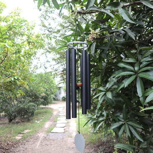 Jet black - 30 inch Large Wind chimes