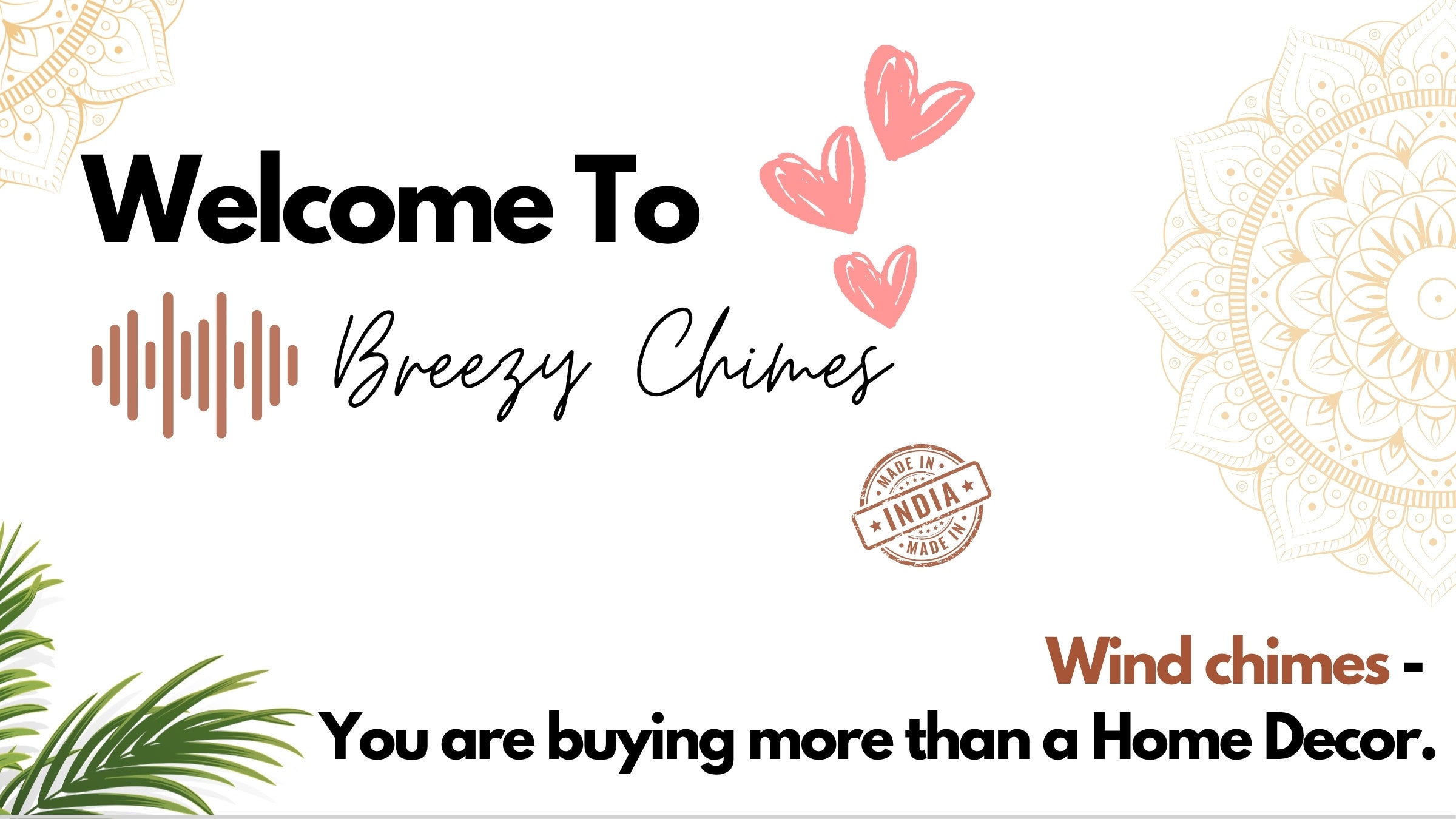 Breezy Chimes - Premium Large Wind Chimes Made in India 