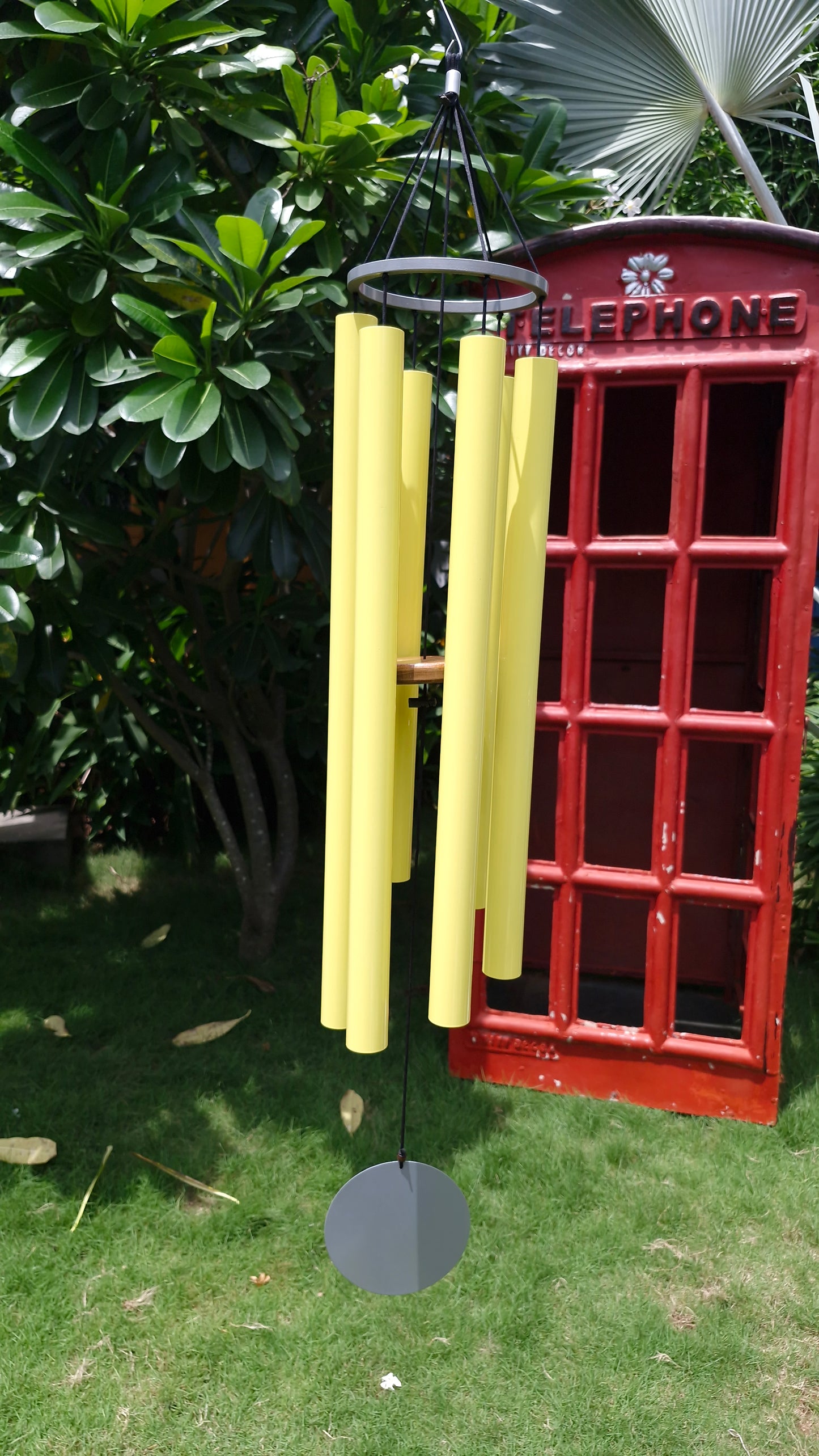 Harmonic Citrus - 50 inch Large Wind Chimes full view - Breezy Chimes