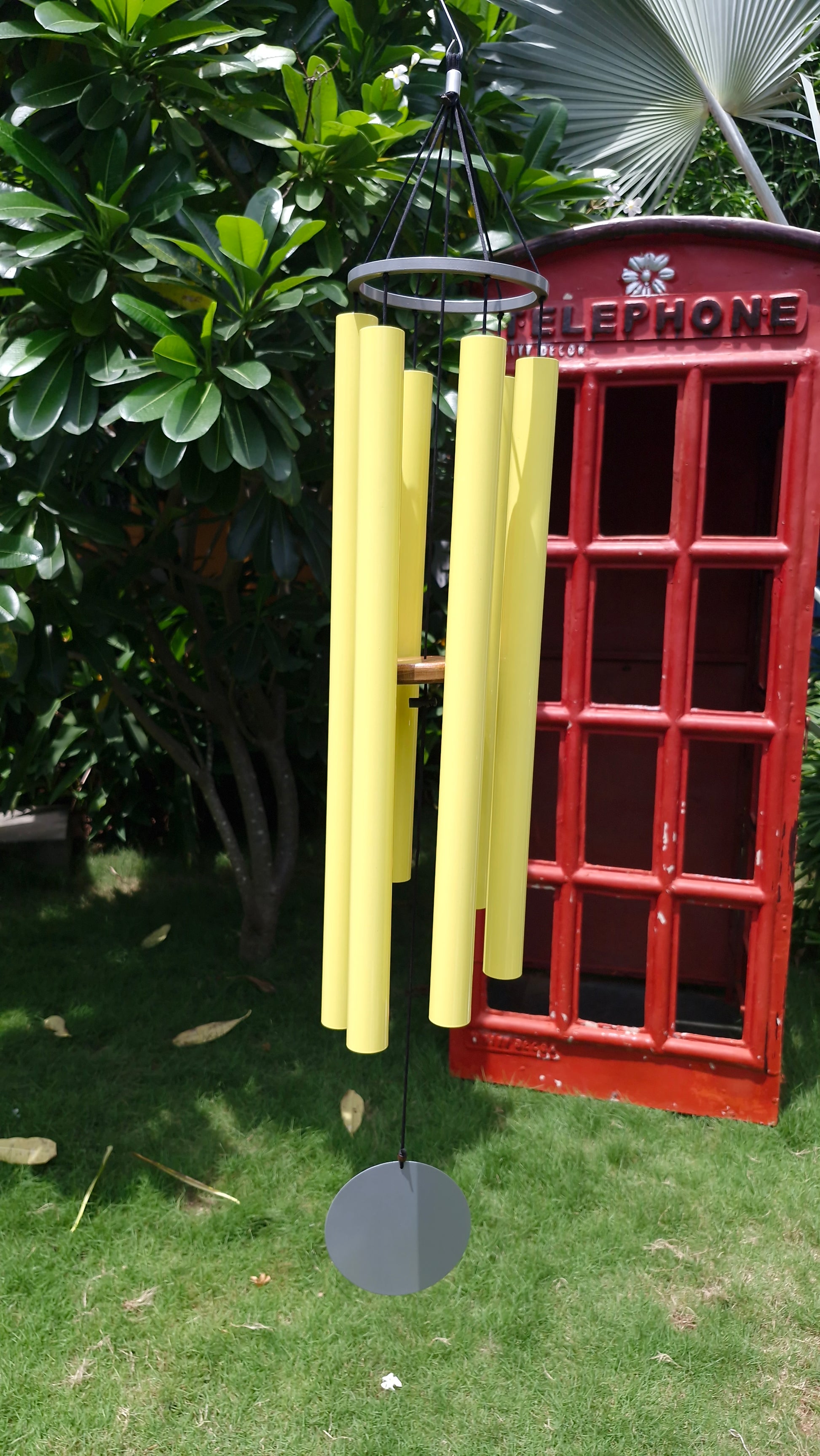 Harmonic Citrus - 50 inch Large Wind Chimes full view - Breezy Chimes