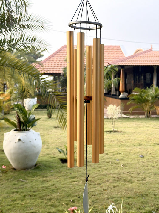 Golden Aura - 35 inch Large Wind chimes