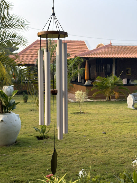 Silver Serenade - 35 inch Large Wind chimes