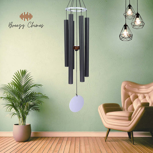 Jet black - 30 inch Large Wind chimes