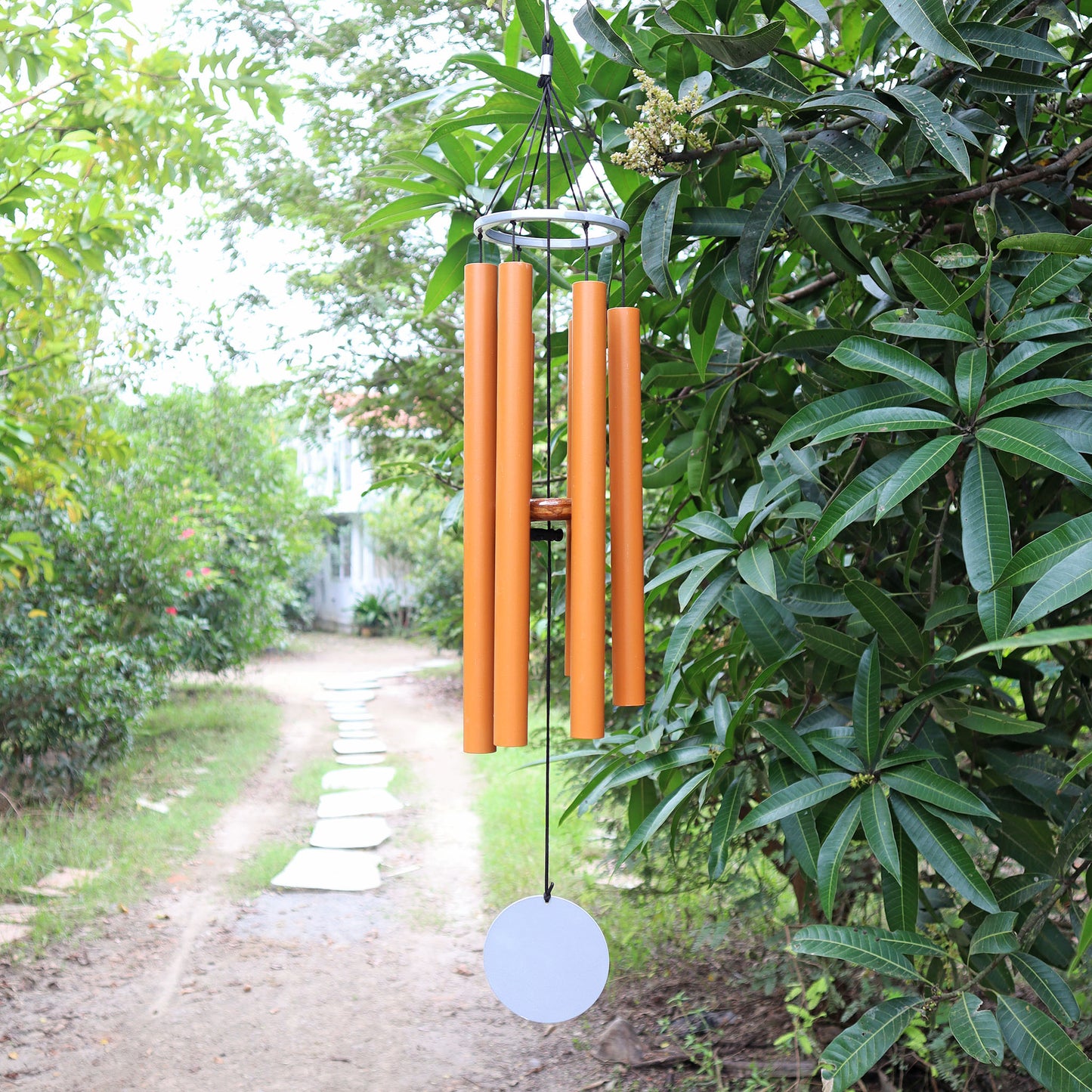 Terracotta Lovers - 30 inch Large Wind Chimes - Breezy Chimes