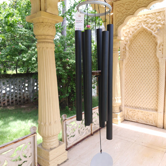 Jet black - 50 inch Large Wind chimes