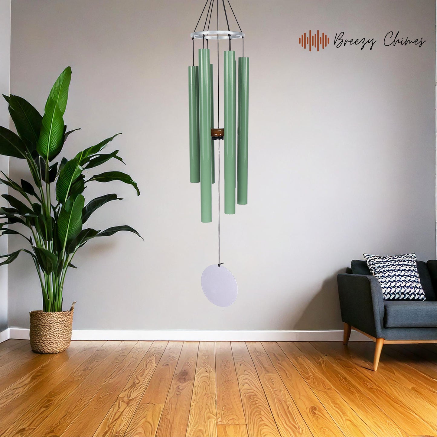Willow Symphony - 30 inch Large Wind Chimes full view - Breezy Chimes