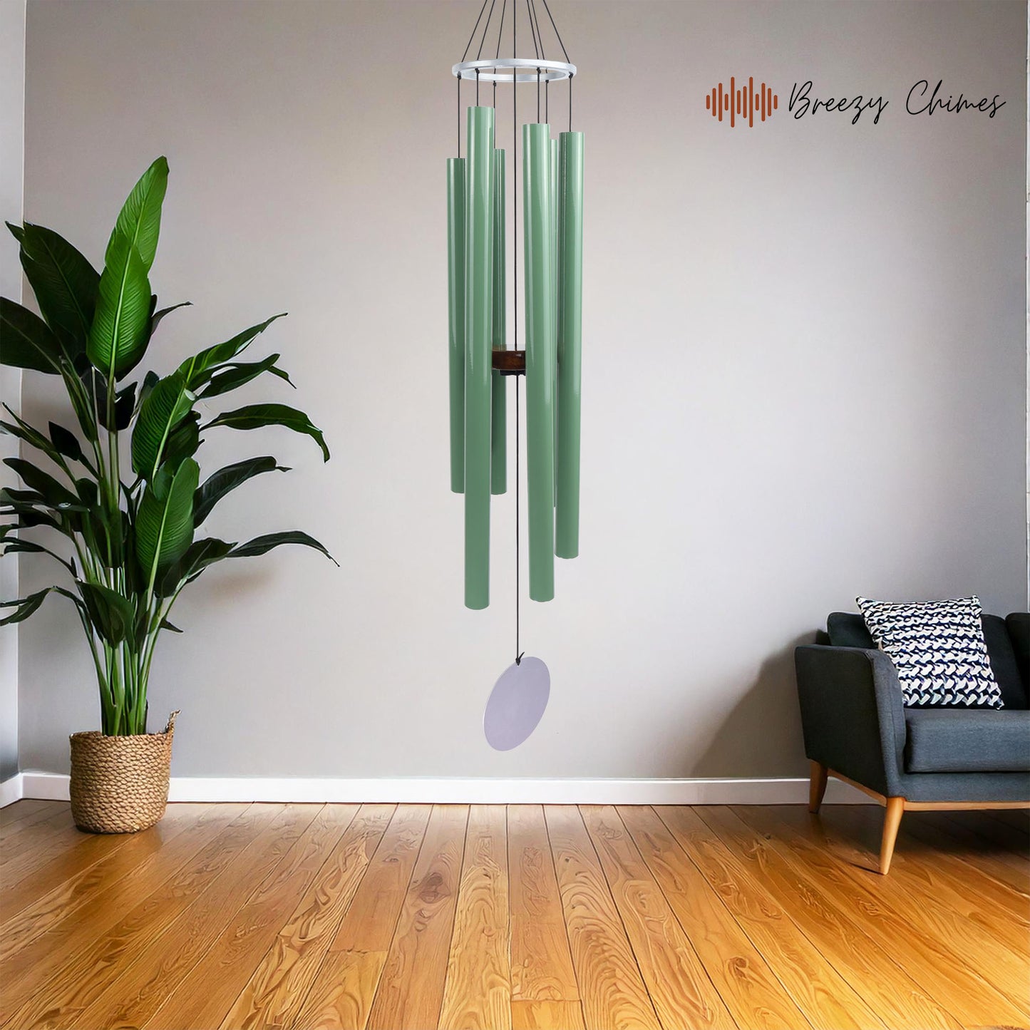 Willow Symphony 35 inch Large Wind Chimes full view - Breezy Chimes