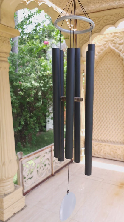 Jet black - 50 inch Large Wind chimes
